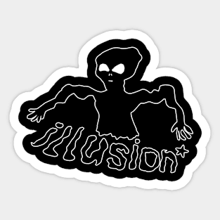 Alien illustration Sticker